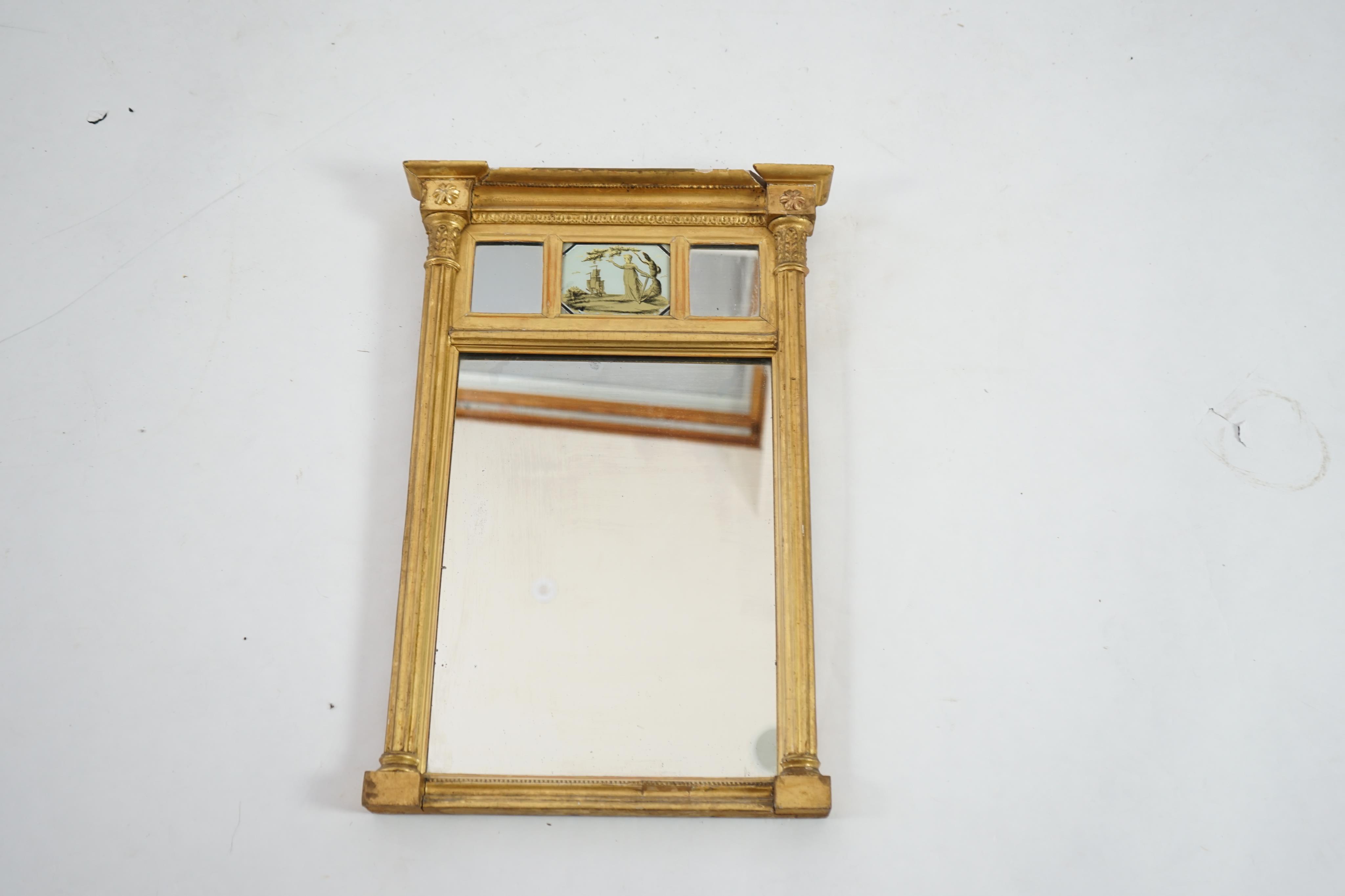 A Regency giltwood and gesso pier glass